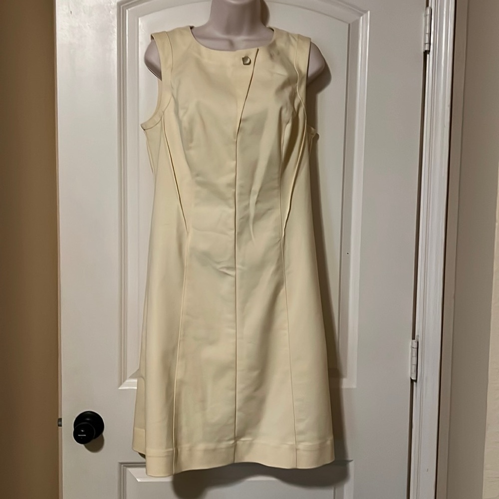 Donna Karan Yellow Sheath Dress Size 10 💰